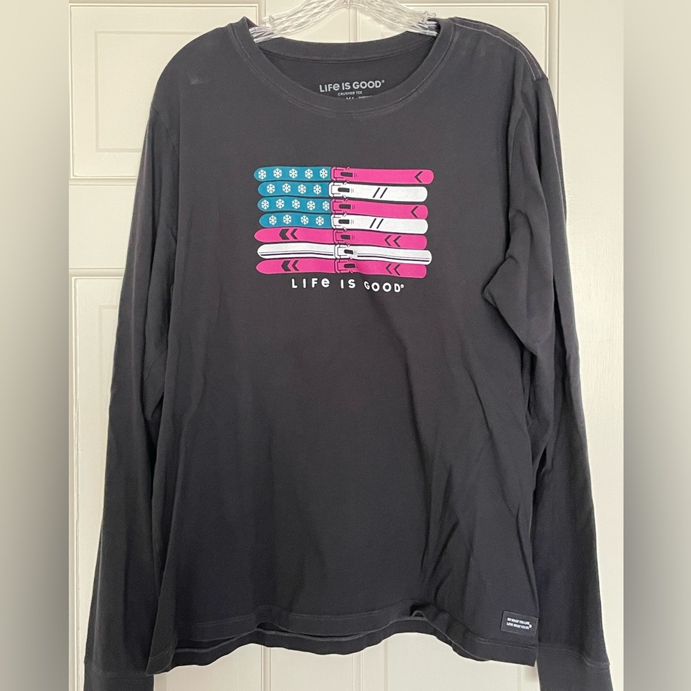 Women’s Life is Good Long Sleeve Crusher XL